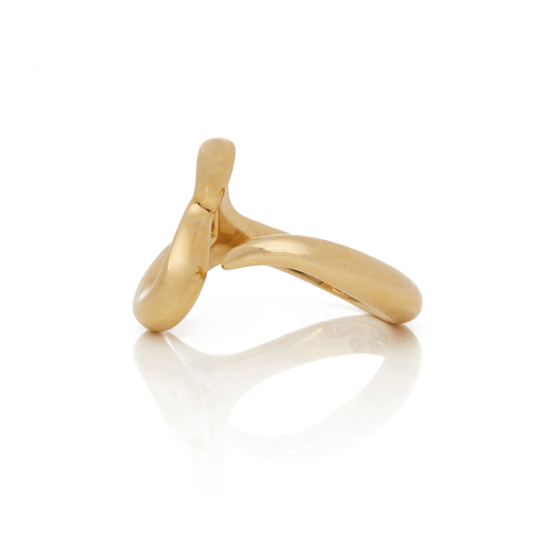 18k Yellow Gold Open Heart Elsa Peretti Ring - Image 7 of 8