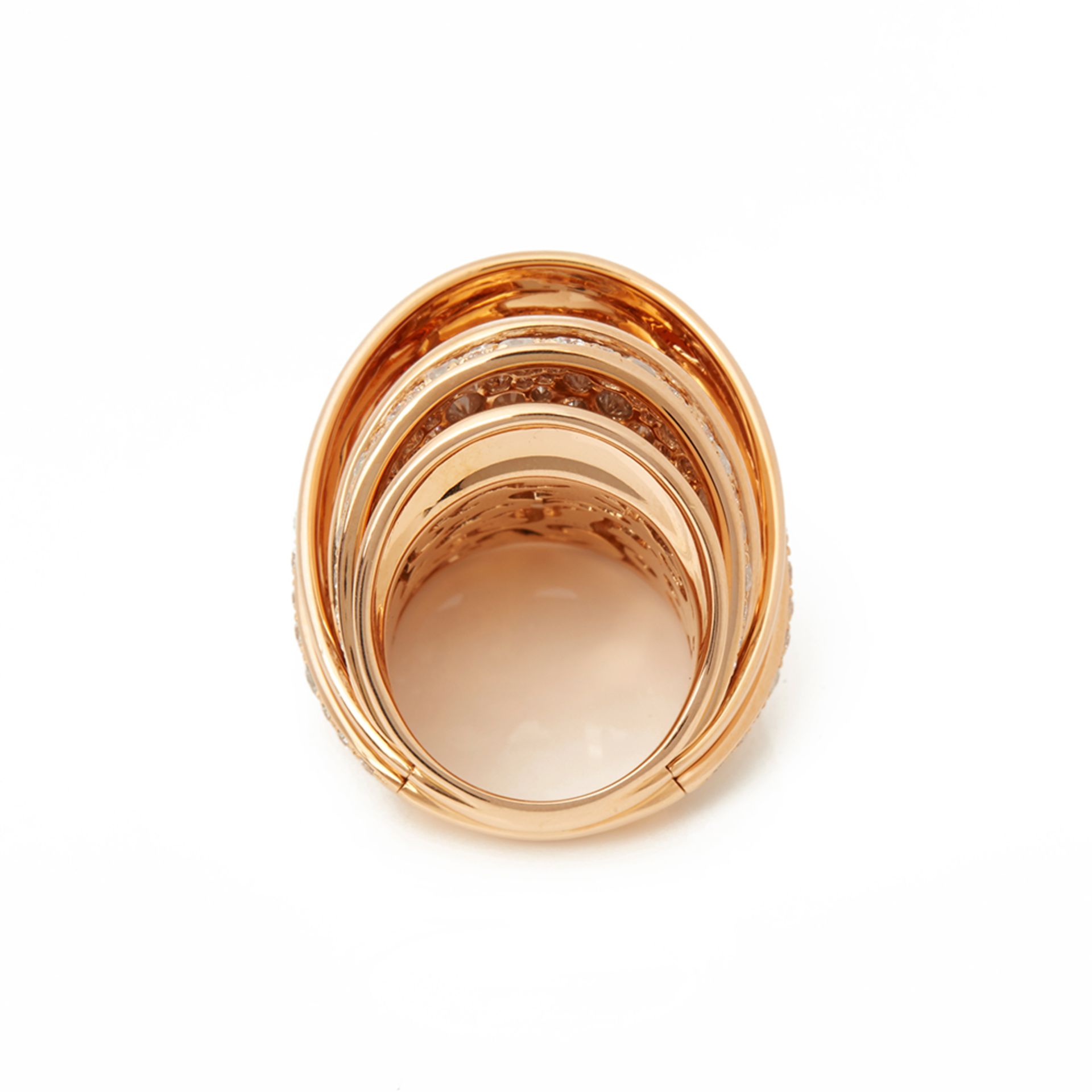 18k Rose Gold Icy Diamond Cocktail Jane Ring - Image 7 of 10