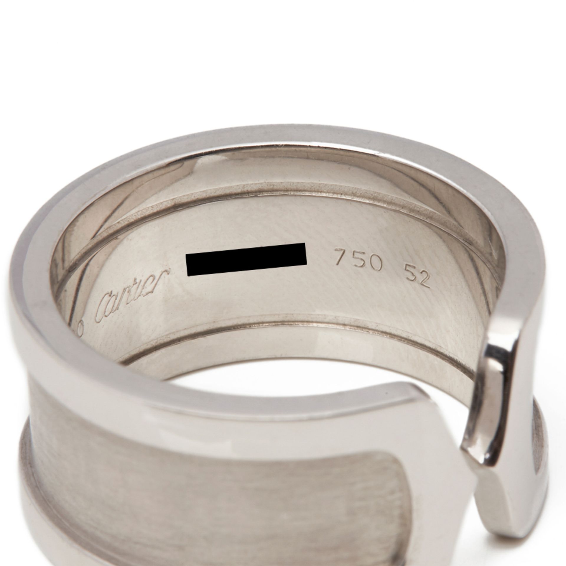 18k White Gold C De Cartier Ring - Image 4 of 9