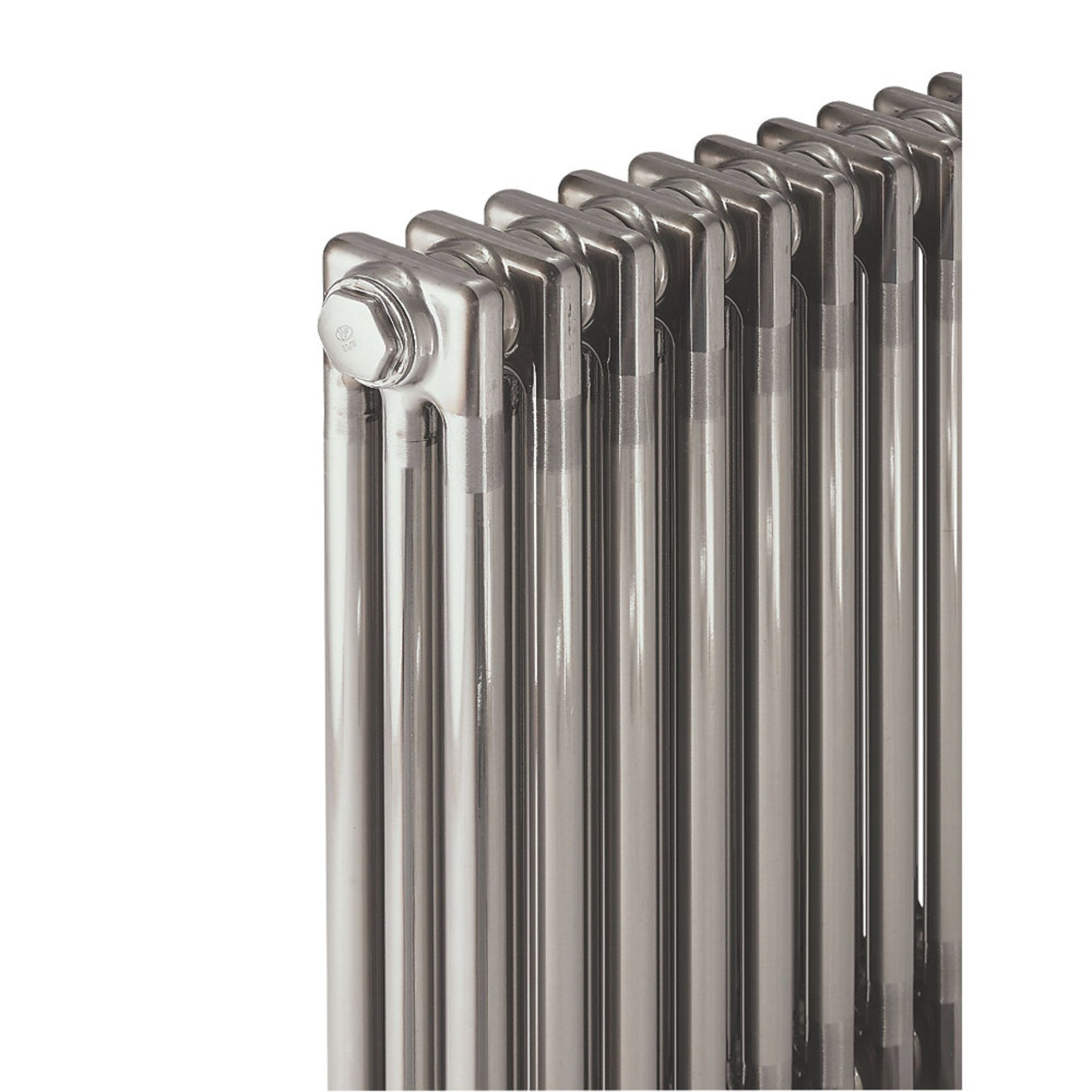 (XX51) 600x1226mm Triple Traditional Colloseum Horizontal Designer Raw Metal Radiator. RRP £49... - Image 3 of 3