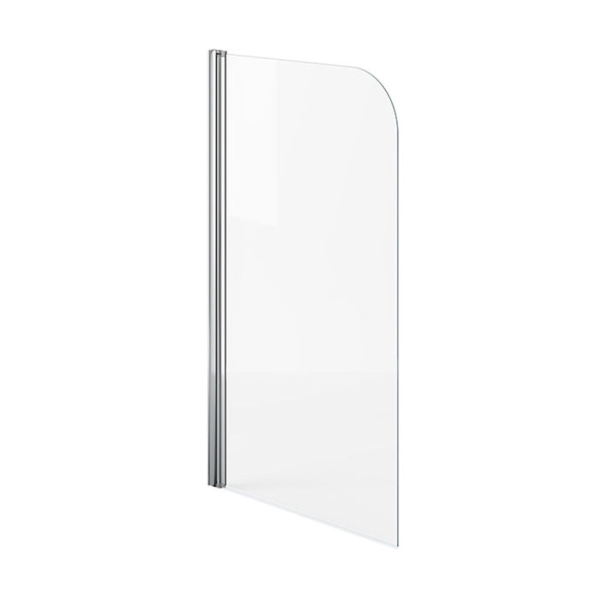 (XX29) 750mm Bath Shower Screen . RRP £149.99. Great addition to your shower bath 4mm tempere...