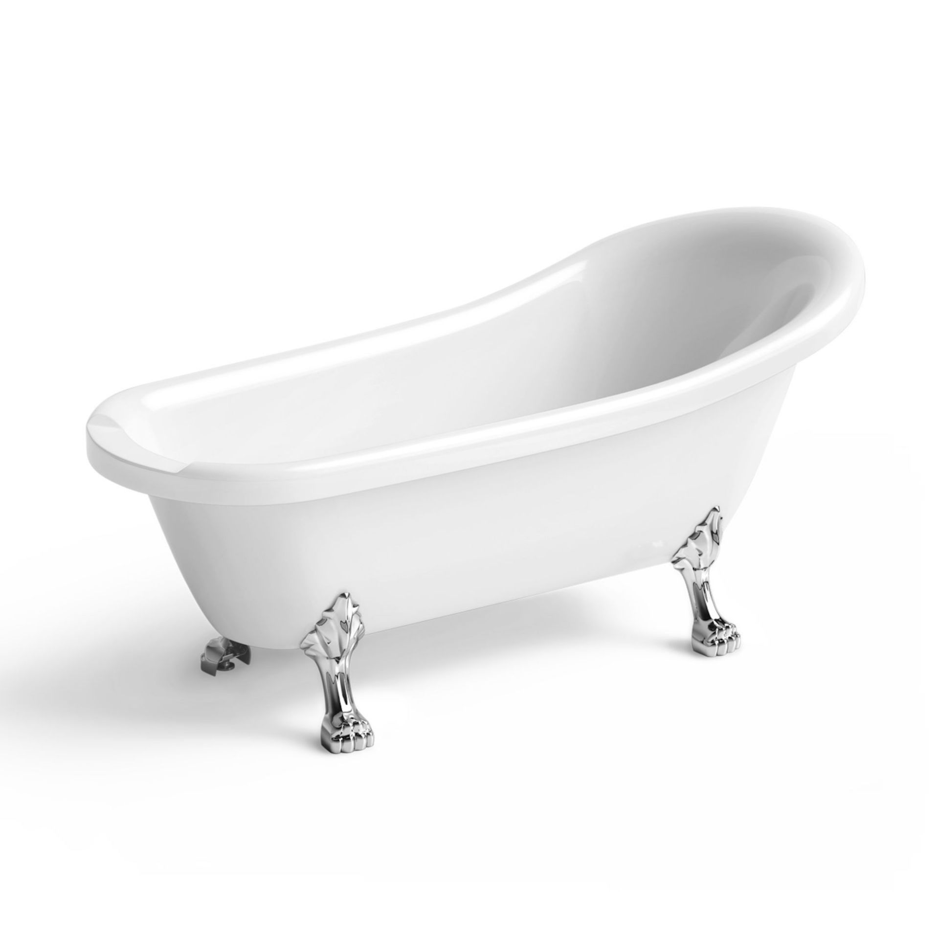 (XX9) 1550mm Cambridge Traditional Roll Top Slipper Bath - Dragon Feet. RRP £699.99. Bath manu...