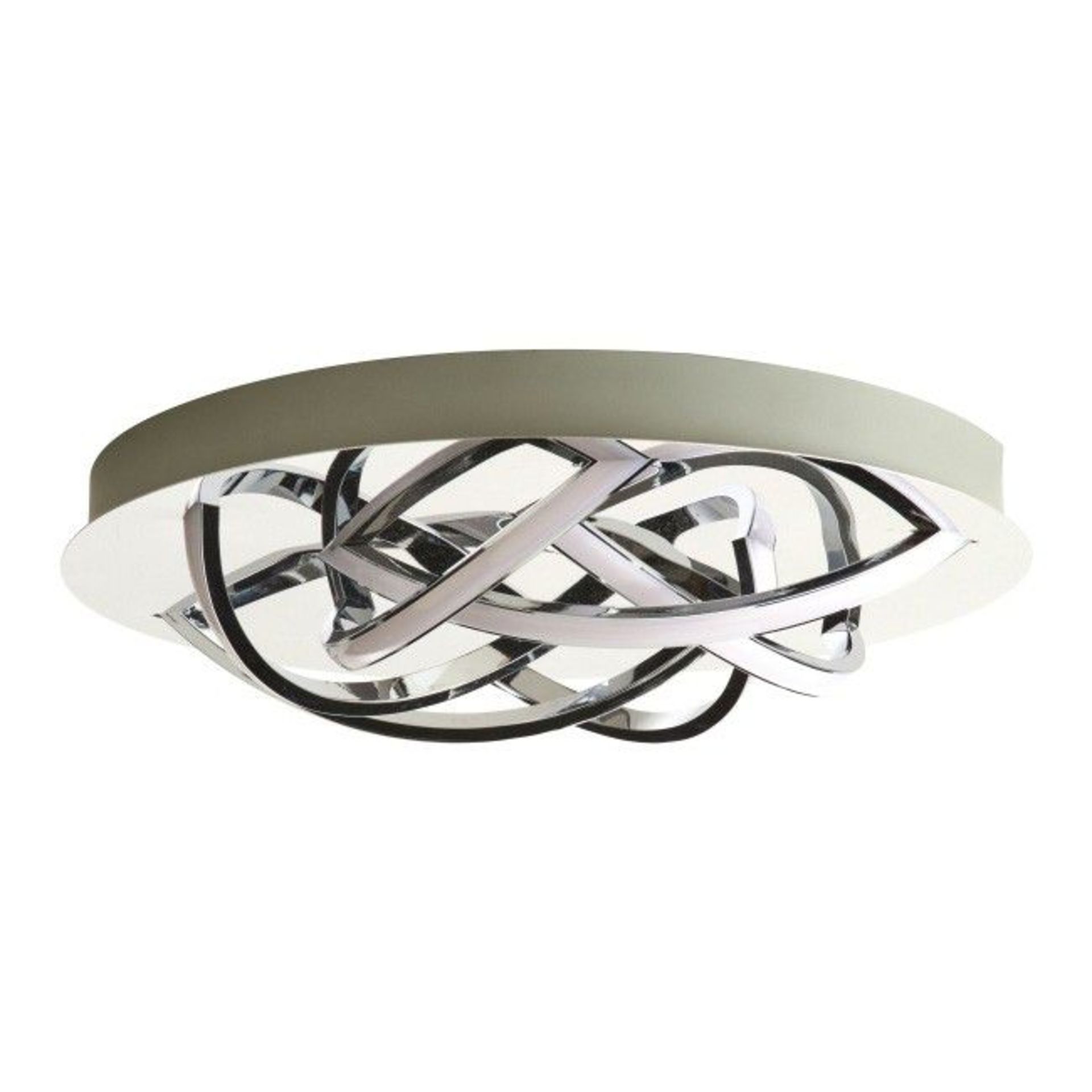 (XX106) ORCUS CHROME EFFECT 6 LAMP CEILING LIGHT. This Orcus ceiling light fitting has a modern...