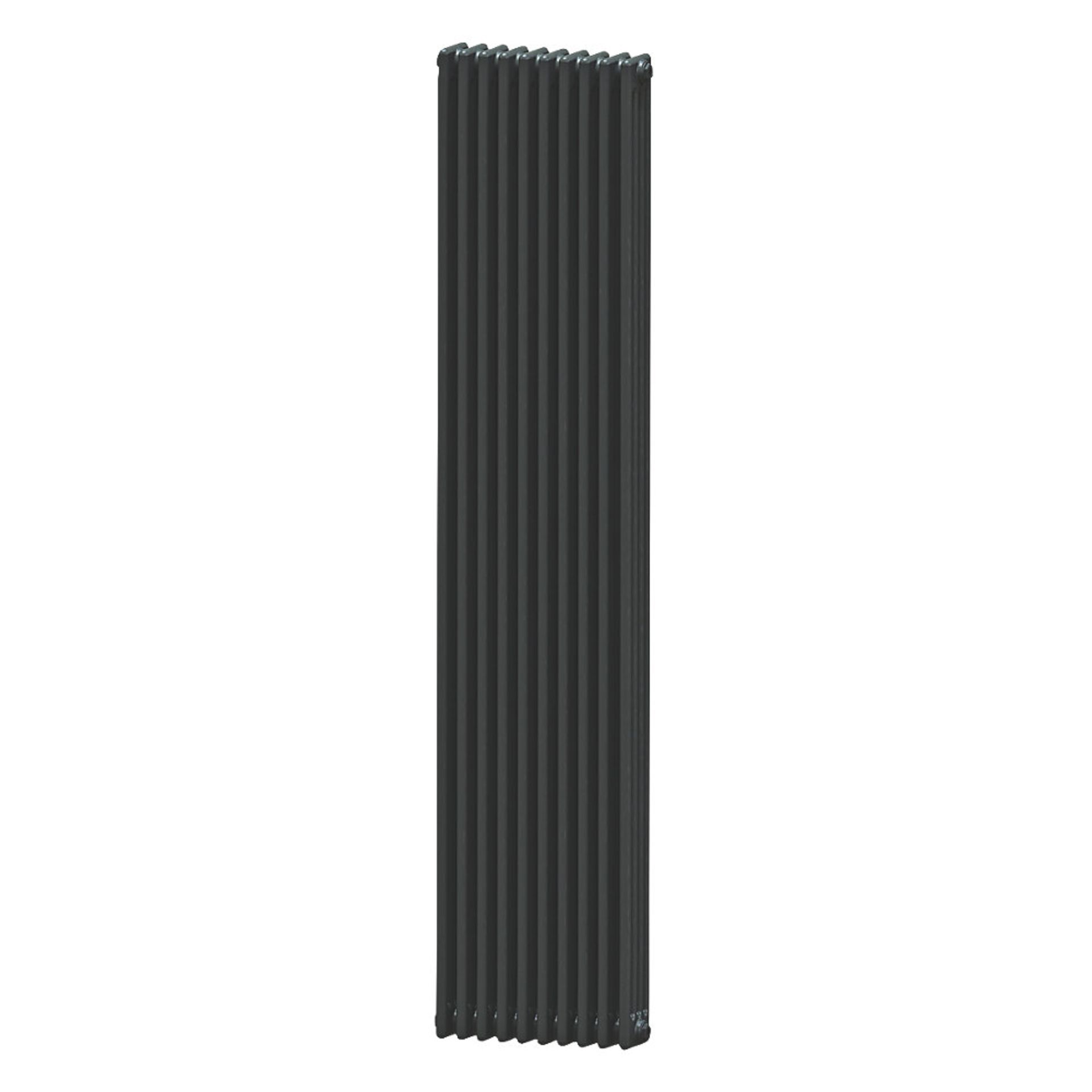 (XX52) 2000x490mm Traditional Four Panel Colloseum Vertical Volcanic Radiator. RRP £499.99. Cl...