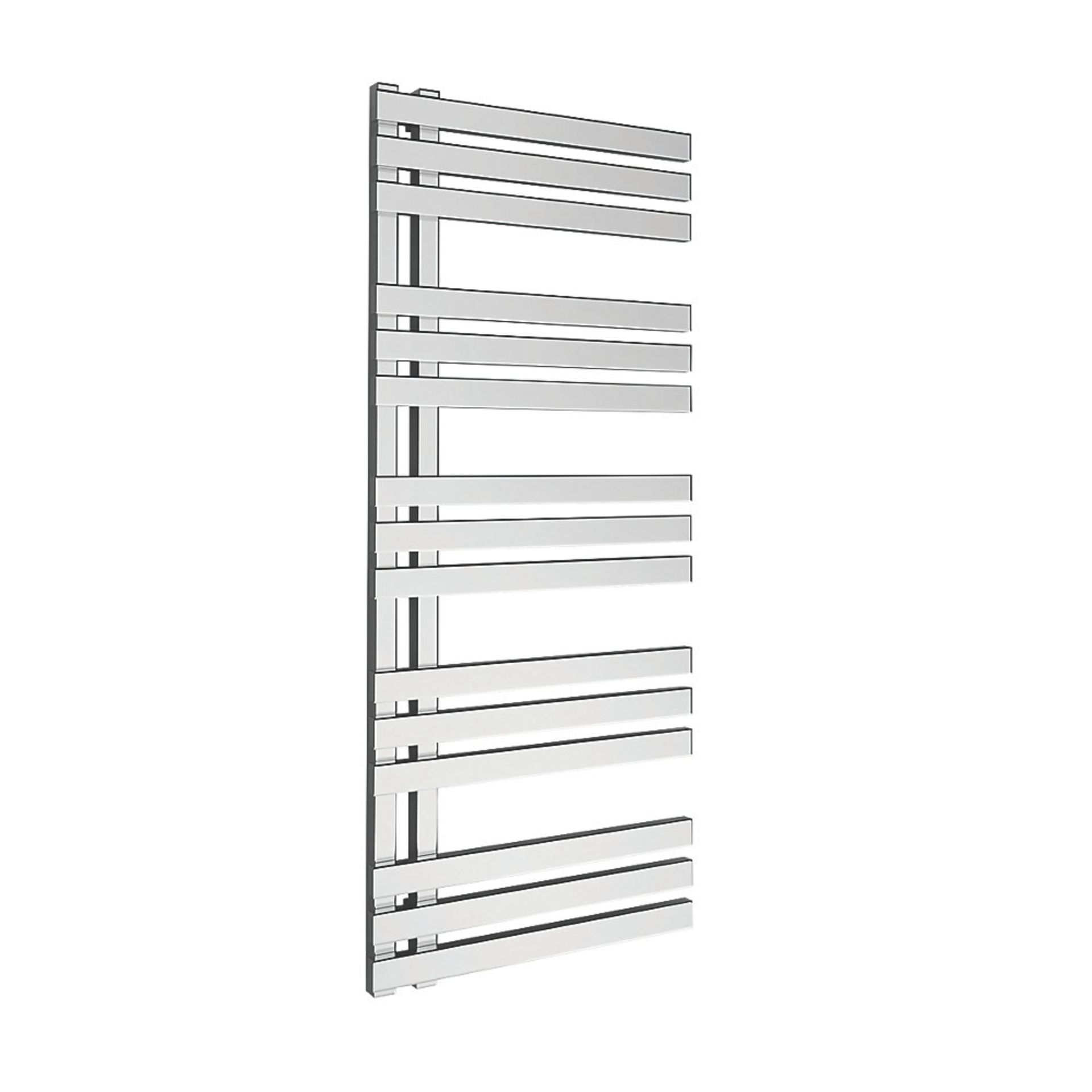 (XX57) 1200x500mm Tevas Towel Rail Chrome. RRP £189.99. Flat profile designer towel radiator c... - Image 2 of 2