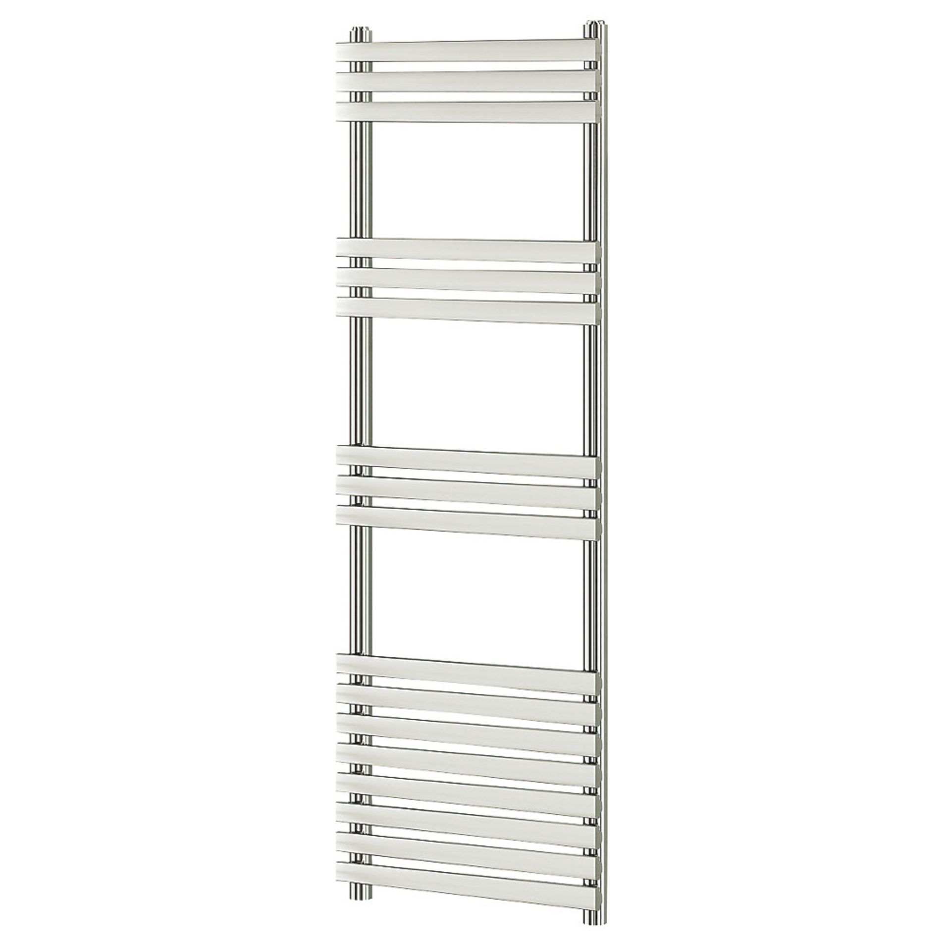 (XX56) 1700x500mm Towel Chrome Ladder Radiator. Steel construction with a gloss chrome finish. ... - Image 2 of 2