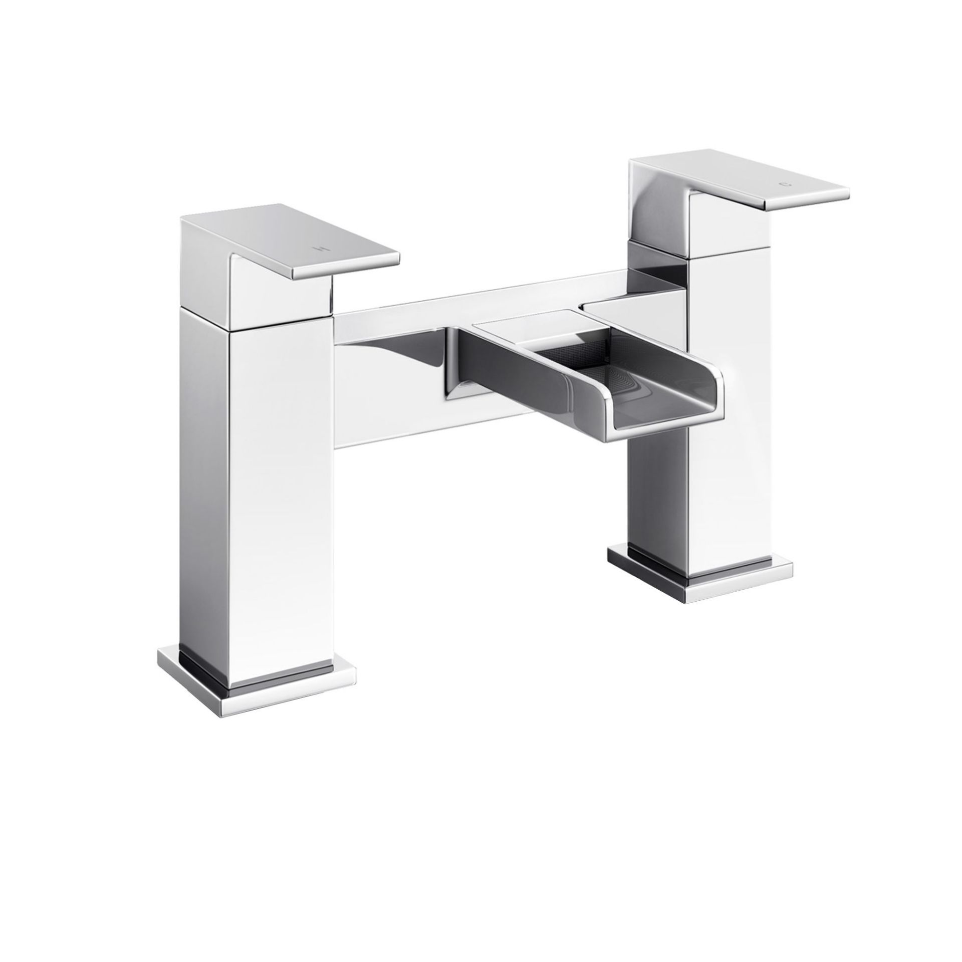 (XX103) Niagra II Waterfall Bath Mixer Taps. Chrome Plated Solid Brass 1/4 turn solid brass va... - Image 2 of 3