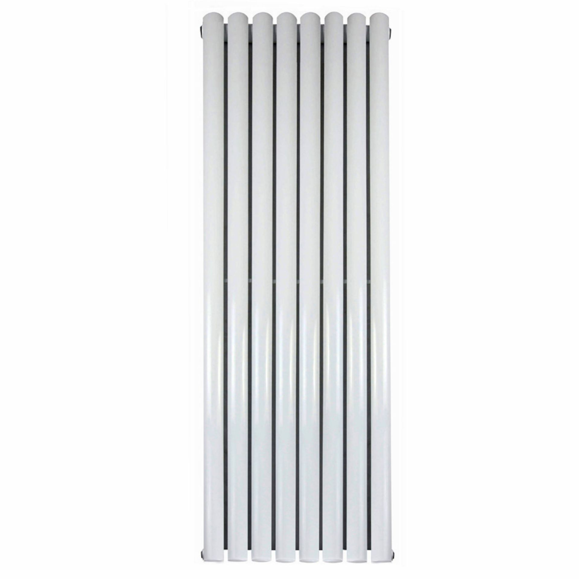 (CT17) 1600x480mm Gloss White Double Oval Tube Vertical Radiator. RRP £335.99. Made from high - Bild 9 aus 10