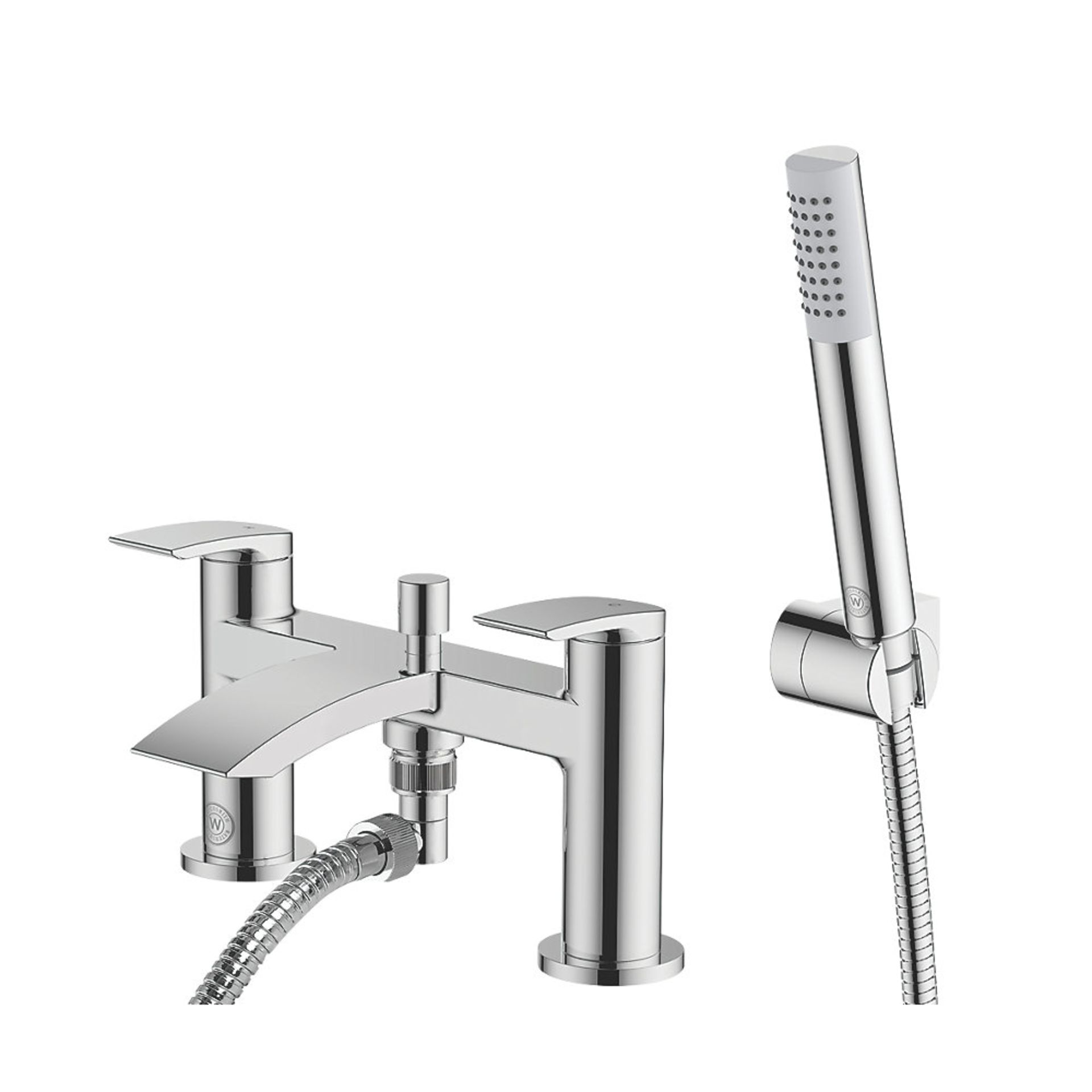 (XX131) Heritage Wye Deck-Mounted Bath/Shower Mixer Tap. Bath / shower mixer tap with solid bra... - Image 2 of 3