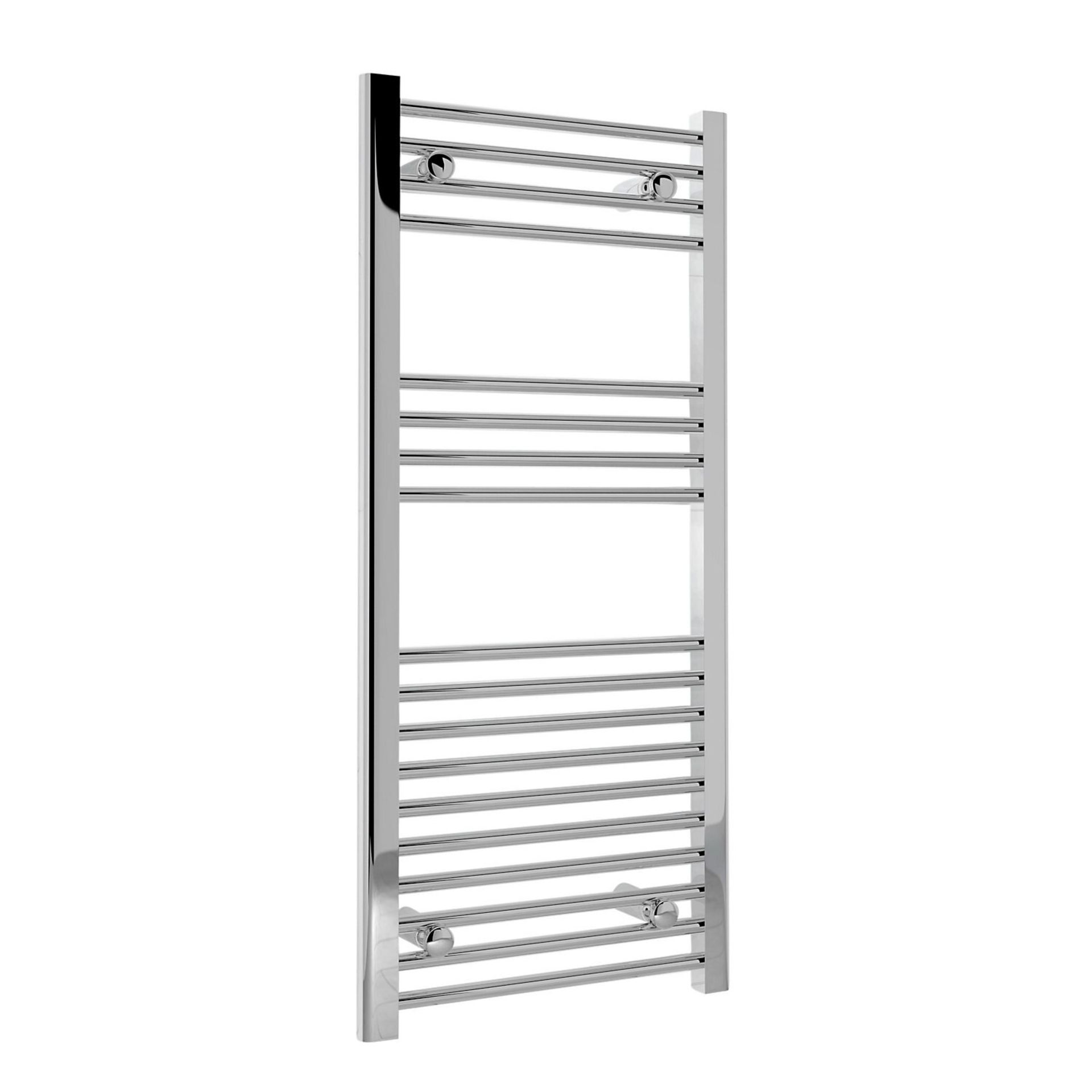(CT123) 1000 X 450MM Kudox Silver Electric Towel heater. A great towel warmer not only heats your - Image 3 of 3
