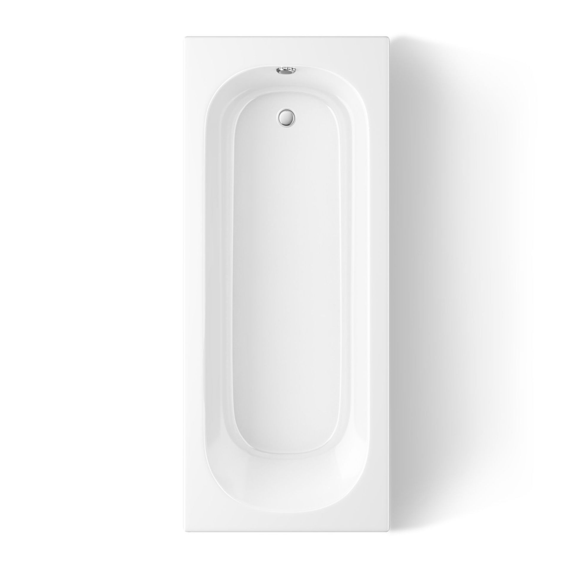 (XX108) ) 1700x700x390mm Round Single Ended Bath with Panel. RRP £299.99. Length: 1700mm Cons... - Image 3 of 3