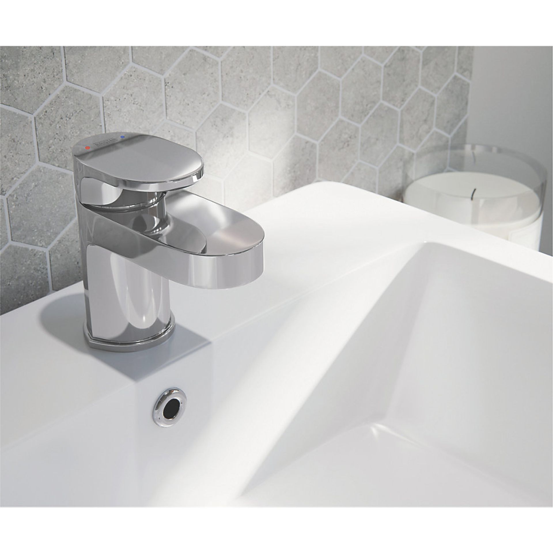 (PP97) Bristan Frenzy Basin Mono Mixer Tap. Chrome-plated brass. Ceramic disc technology ensures