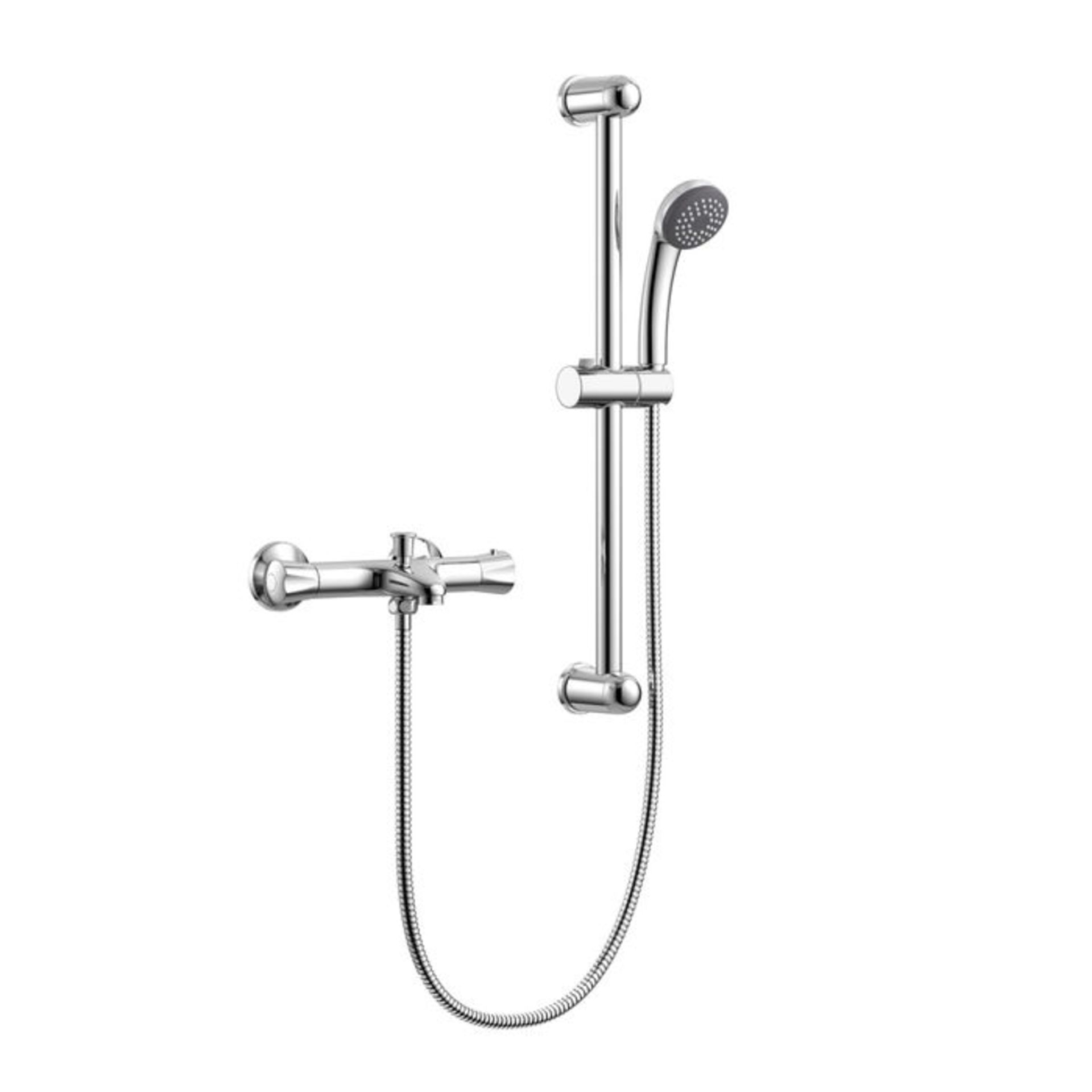 (CT76) Round Thermostatic Bar Mixer Kit with Bath Filler Considered function with our detachable - Bild 2 aus 3