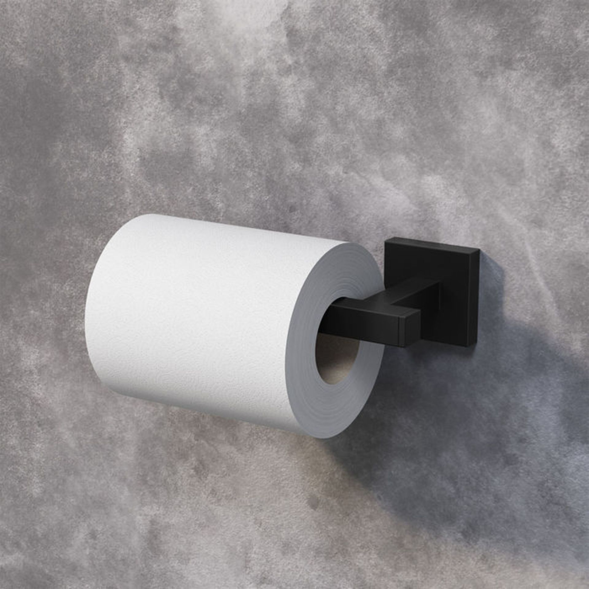 (D1002) Iker Black Toilet Roll Holder Statement aesthetic for minimalist appeal Luxurious, co... - Image 3 of 3