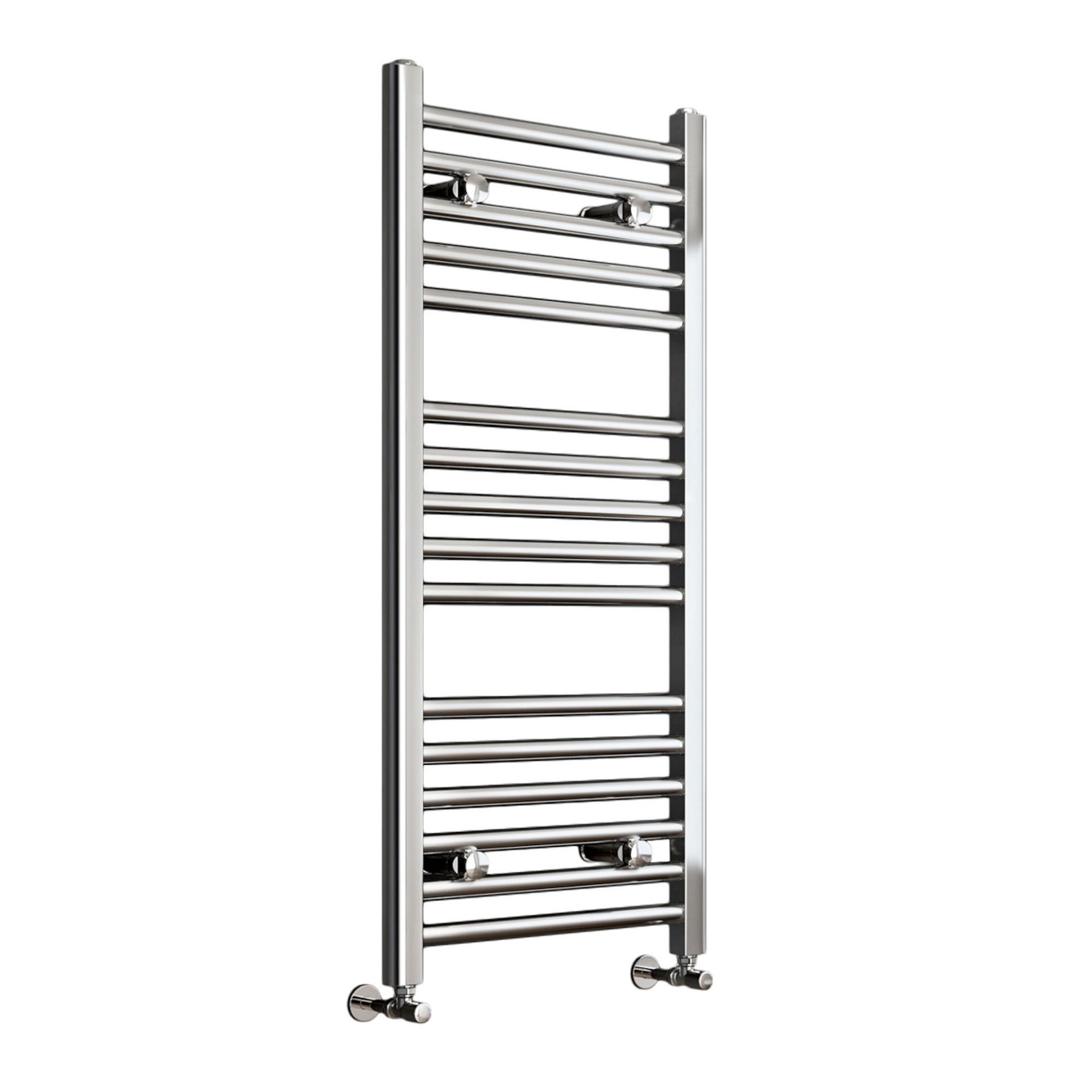 (EW147) 1000x450mm - 25mm Tubes - Chrome Heated Straight Rail Ladder Towel Radiator. RRP £329.99. - Image 7 of 7