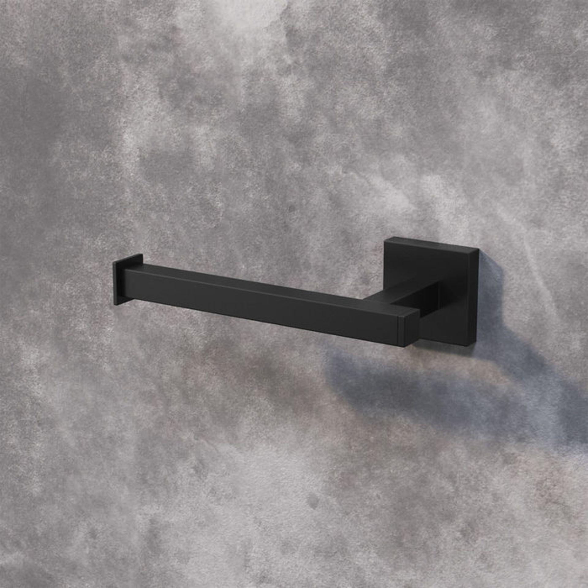 (D1002) Iker Black Toilet Roll Holder Statement aesthetic for minimalist appeal Luxurious, co...