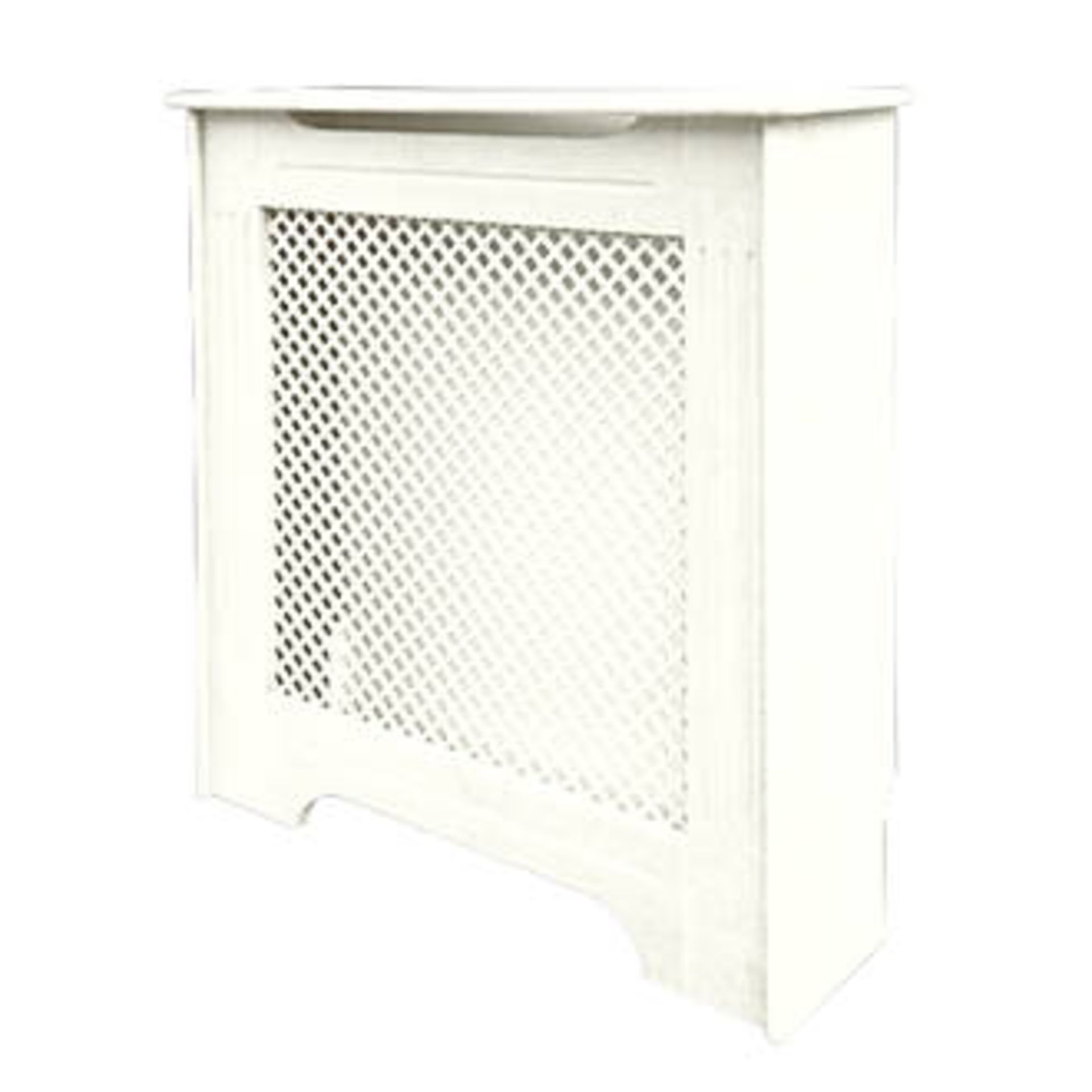 (LL86) 820 X 210 X 868MM VICTORIAN RADIATOR CABINET WHITE. White finish. Provides a practical