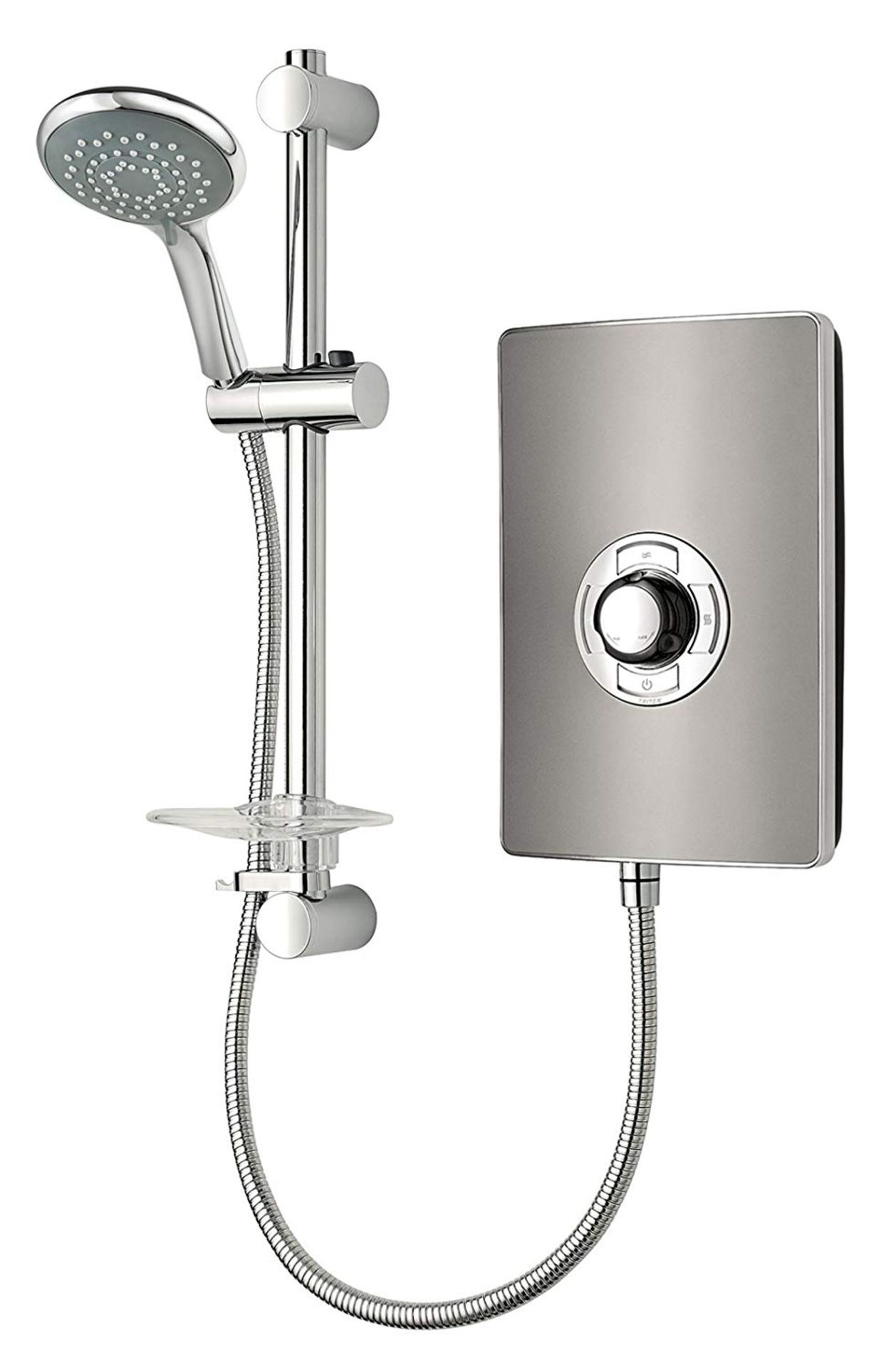 (XX186) Triton Collection II 9.5 kW Electric Shower - Gun Metal Effect. Phased Shutdown (Limesc... - Image 2 of 3