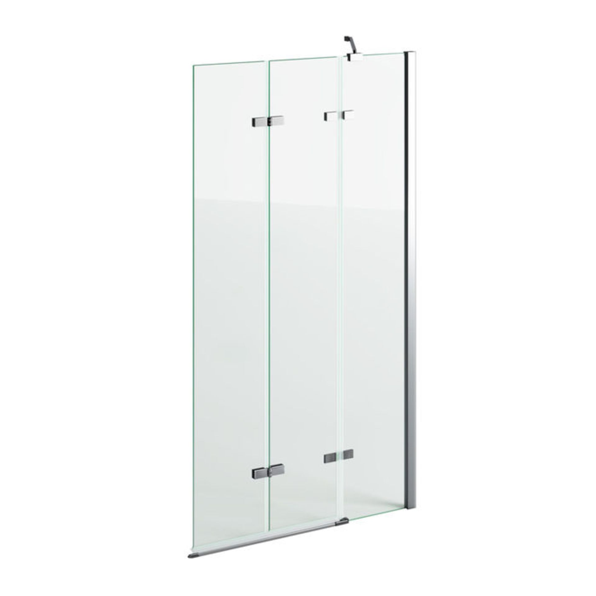 (MQ67) 800mm Right Hand Folding Bath Screen - 6mm. RRP £249.99. EasyClean glass - Our glass ha... - Image 2 of 2