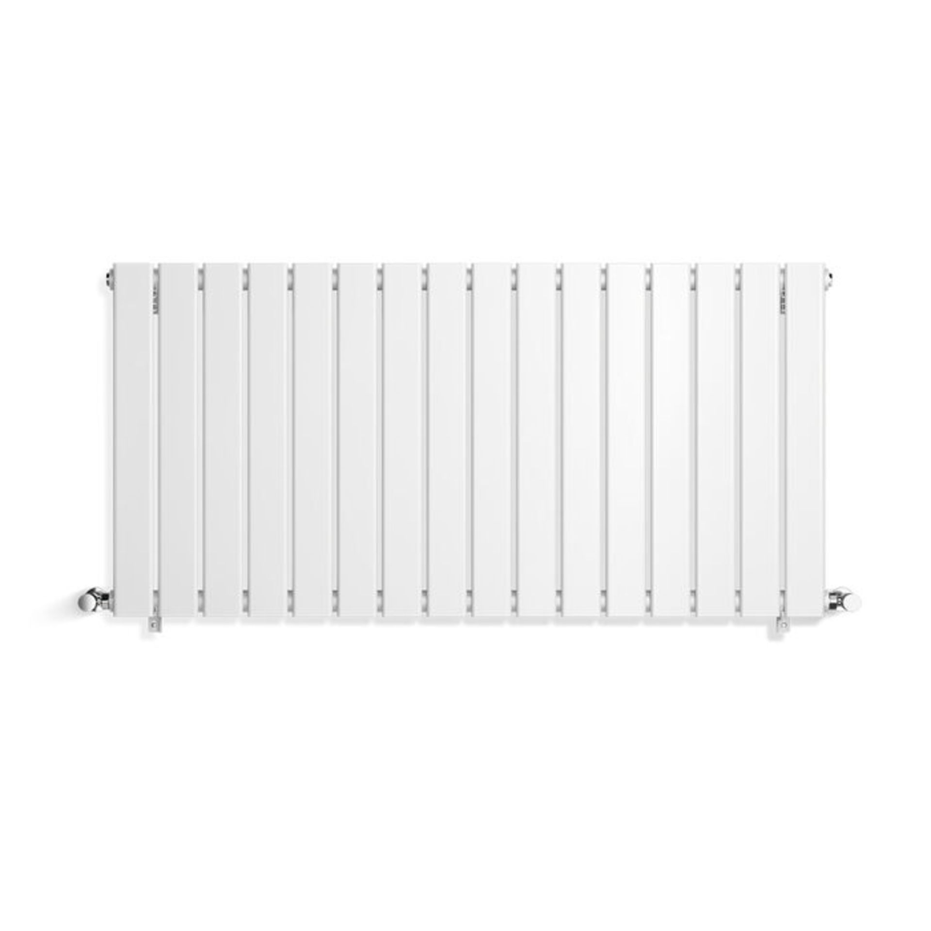 (MQ85) 600x1210mm White Panel Horizontal Radiator. RRP £307.99. Made from low carbon steel wit... - Image 2 of 2