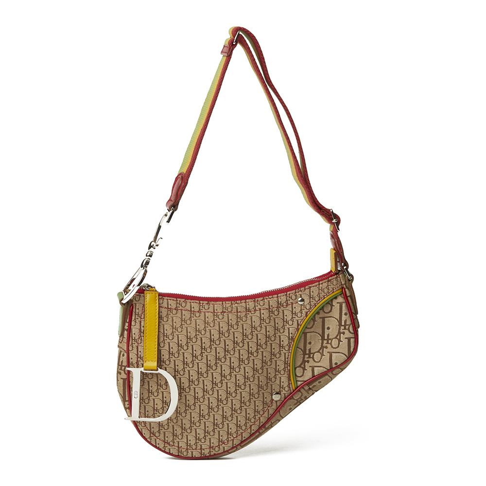 Brown Monogram Canvas Rasta Saddle Bag