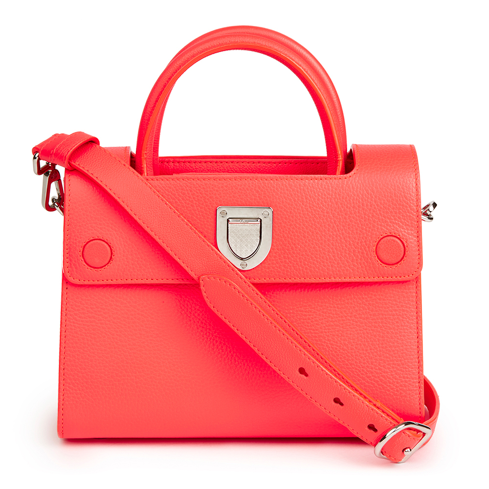 Goji Pink Grained Calfskin Mini Diorever Tote