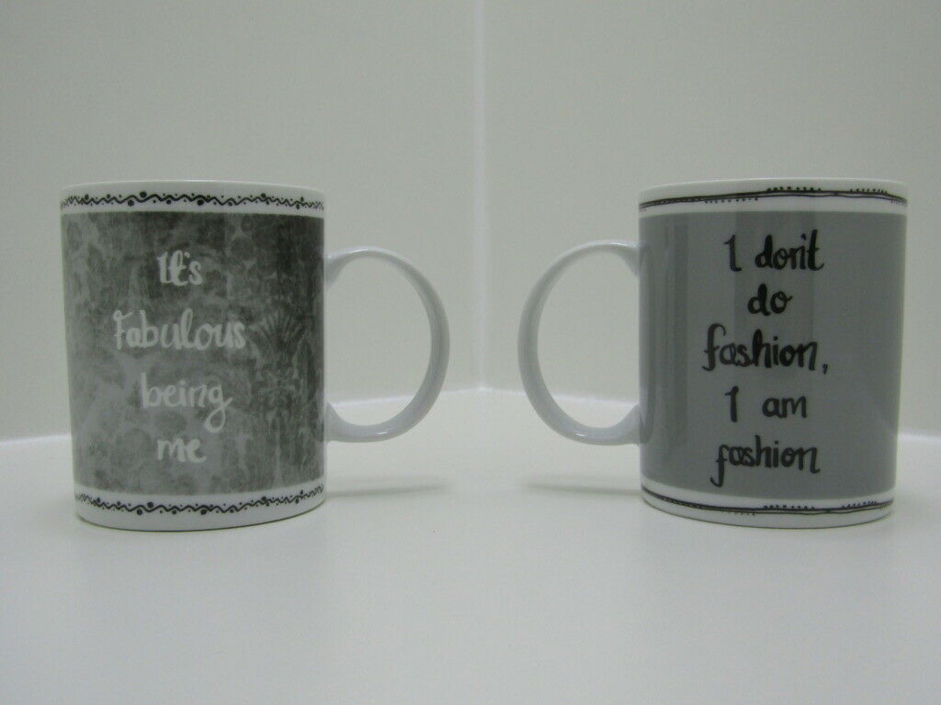 Set of 2 Novelty Mugs. Gift Boxed. Coffe Mugs. Large 11oz Volume. - Image 3 of 6