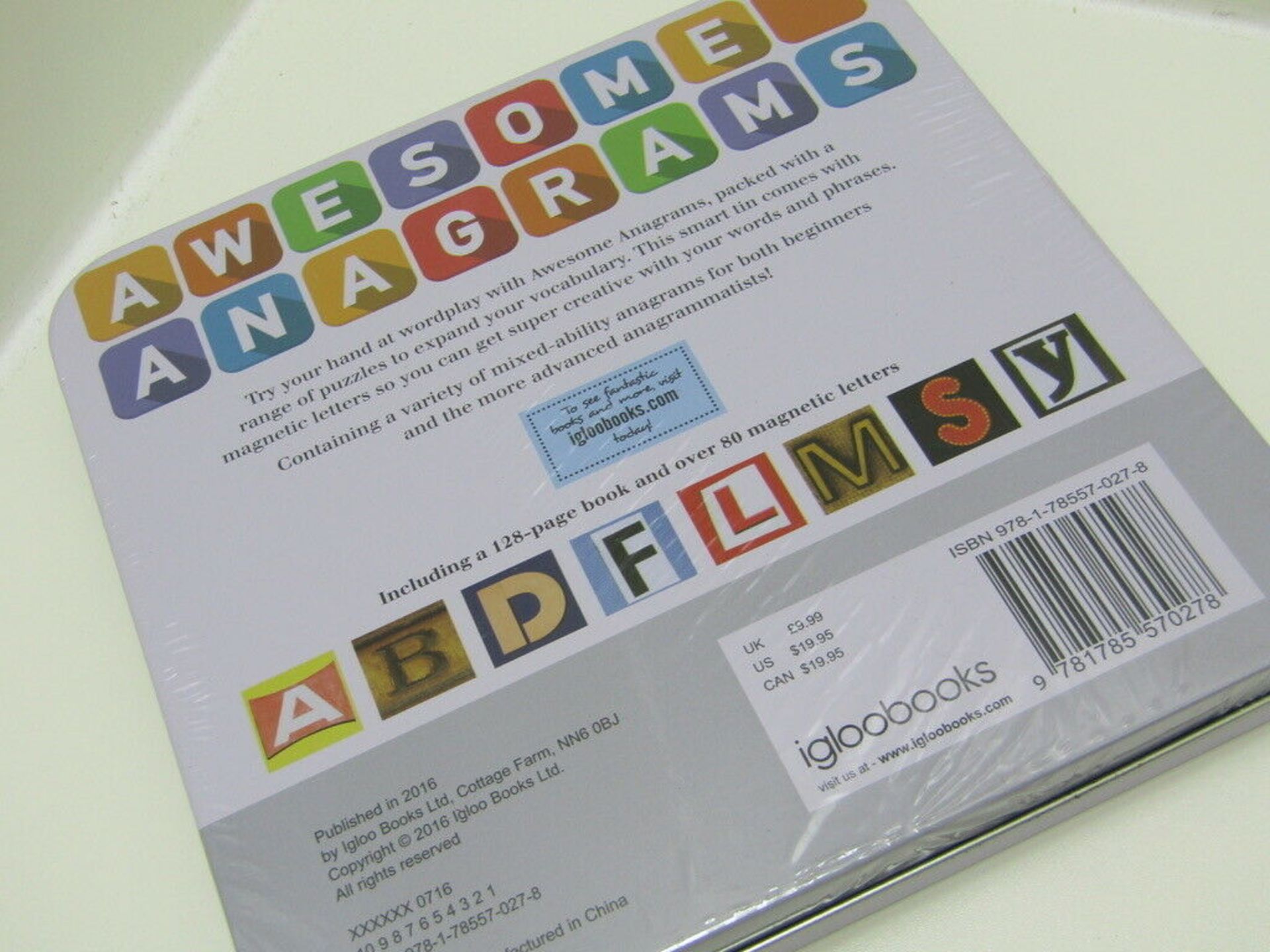 4 x Awesome Anagrams Puzzle Book & Magnet Set. Game. - Image 5 of 5