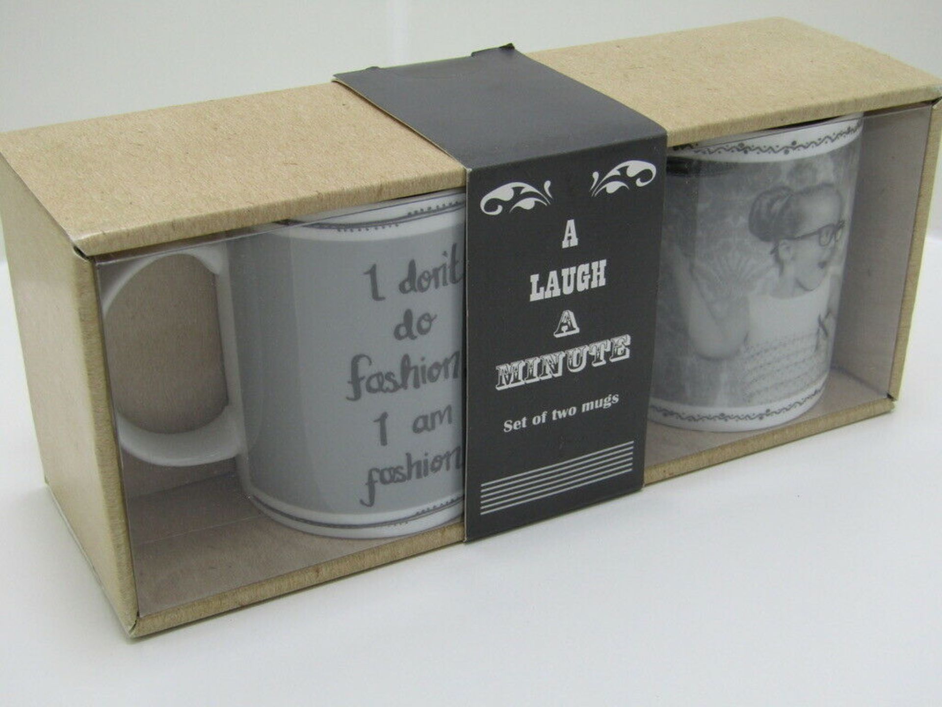 Set of 2 Novelty Mugs. Gift Boxed. Coffe Mugs. Large 11oz Volume. - Image 4 of 6