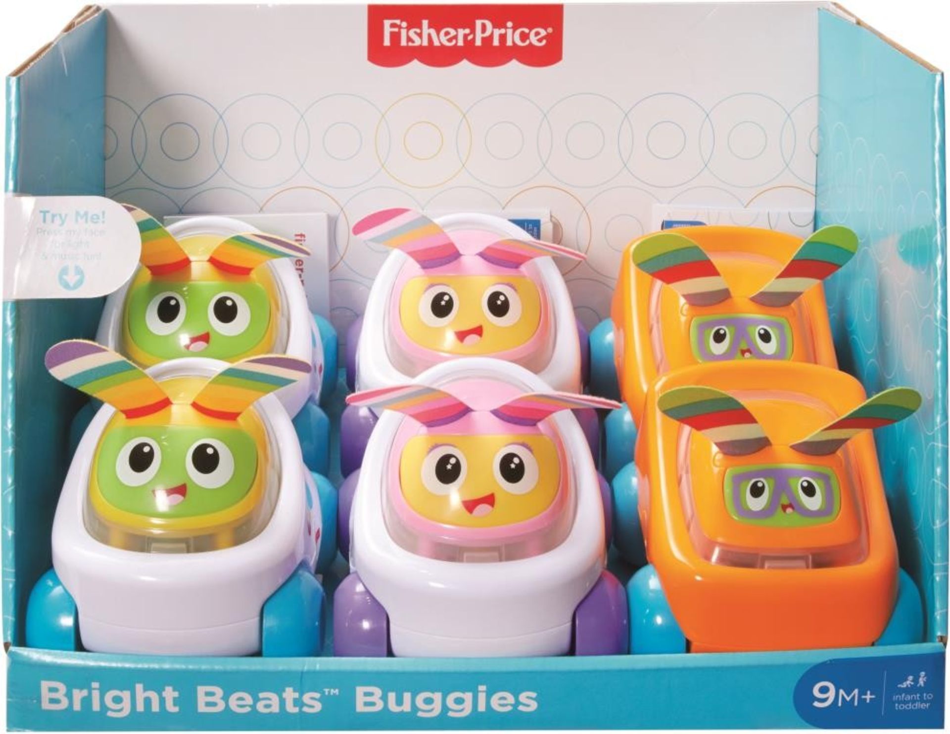 4x Official licensed Fisher Price Beats Buggie light up and music