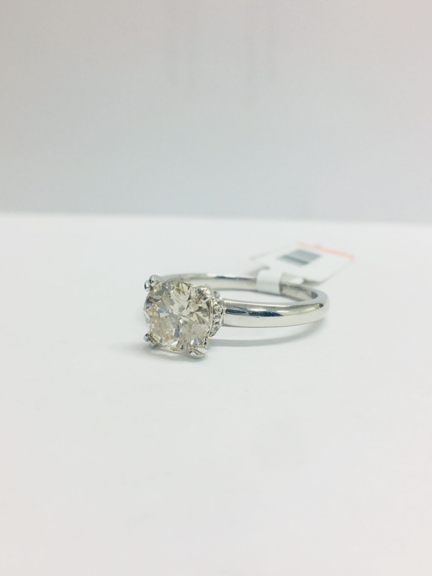 1ct Diamond Solitaire ring set in Platinum diamnd setting - Image 2 of 13