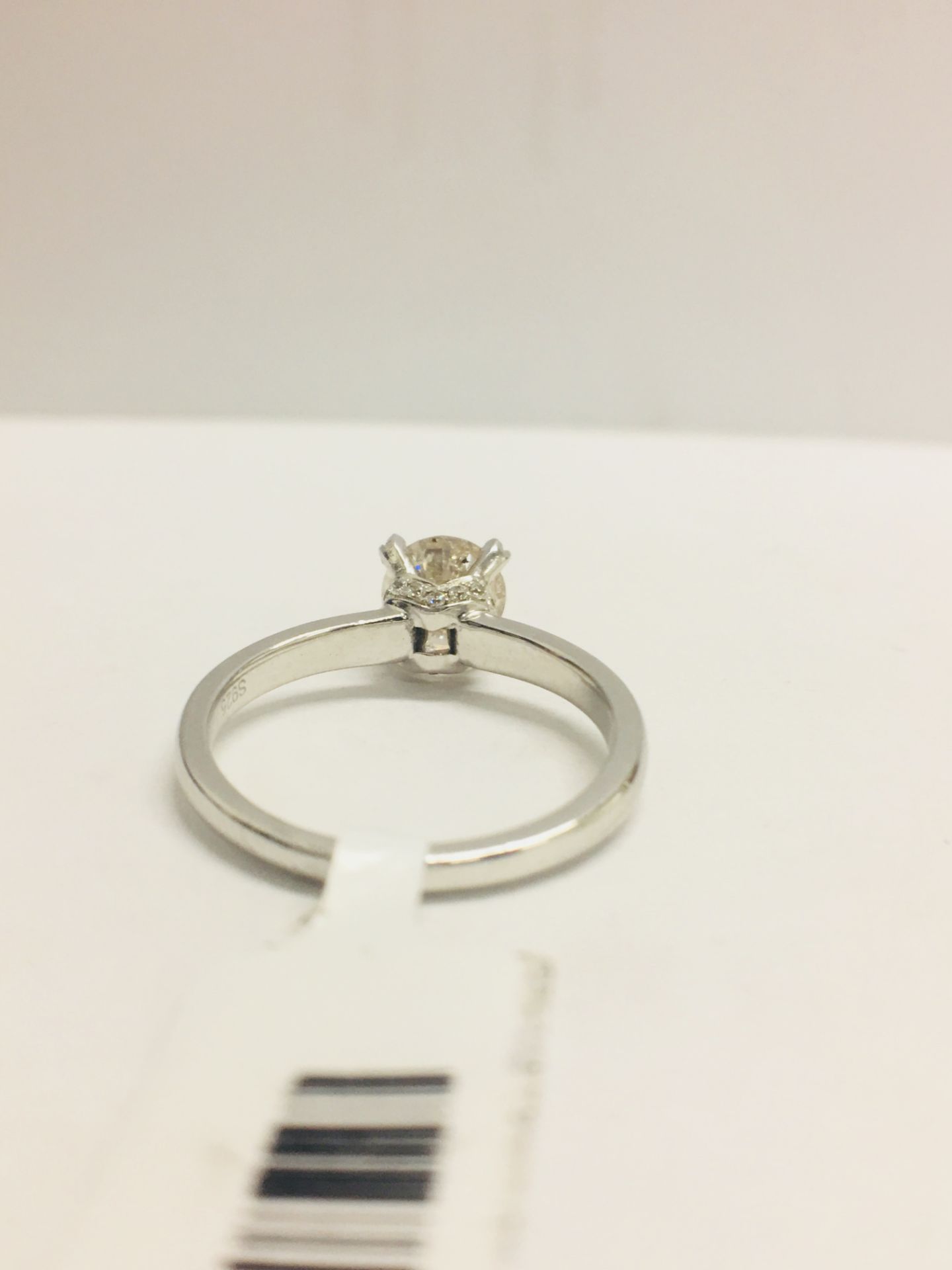 1ct Diamond Solitaire ring set in Platinum diamnd setting - Image 7 of 13