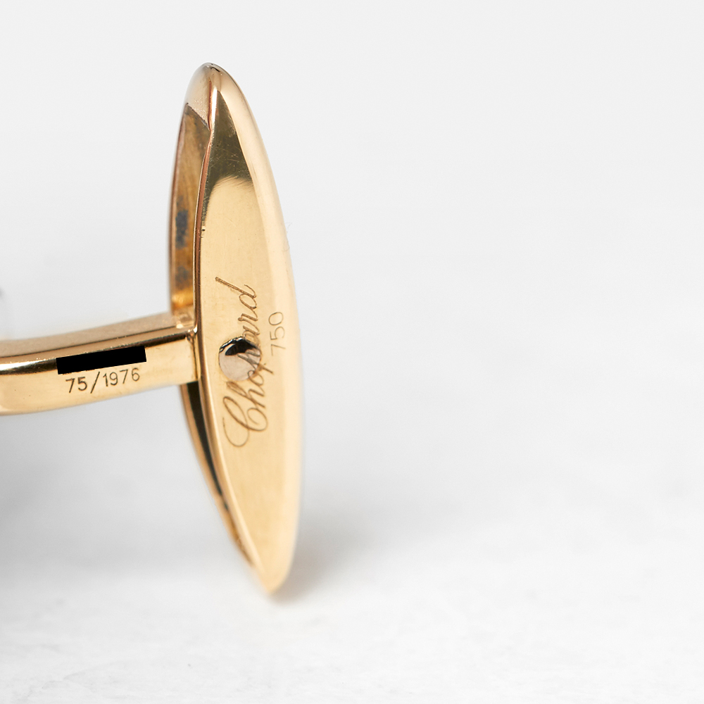 18k Yellow Gold Happy Diamonds Cufflinks - Image 3 of 8