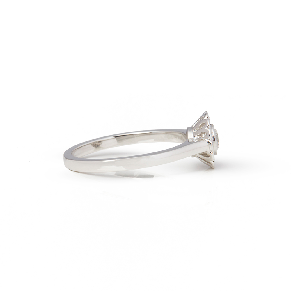 Platinum Diamond Flower Enchant Ring - Image 9 of 9