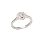 Platinum Diamond Flower Enchant Ring