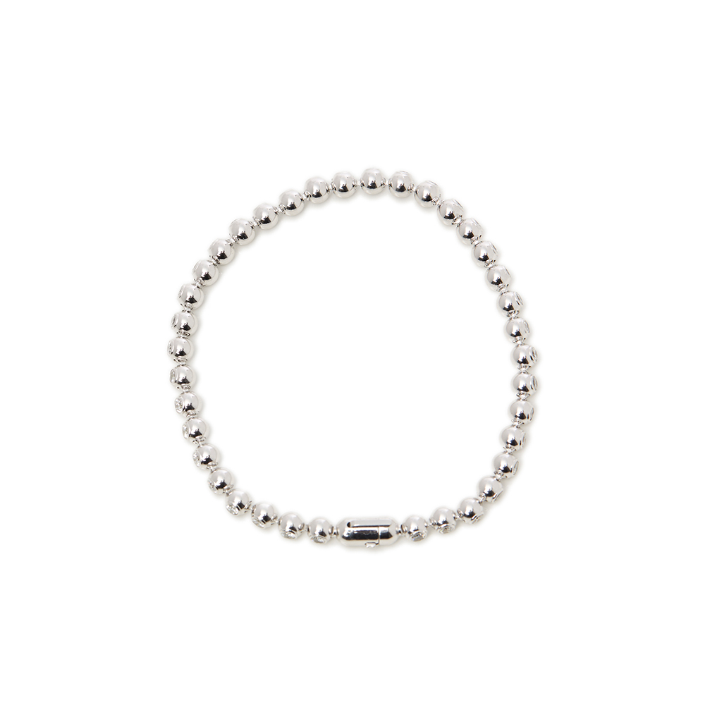 18k White Gold Diamond Perles de Diamants Bracelet - Image 6 of 10