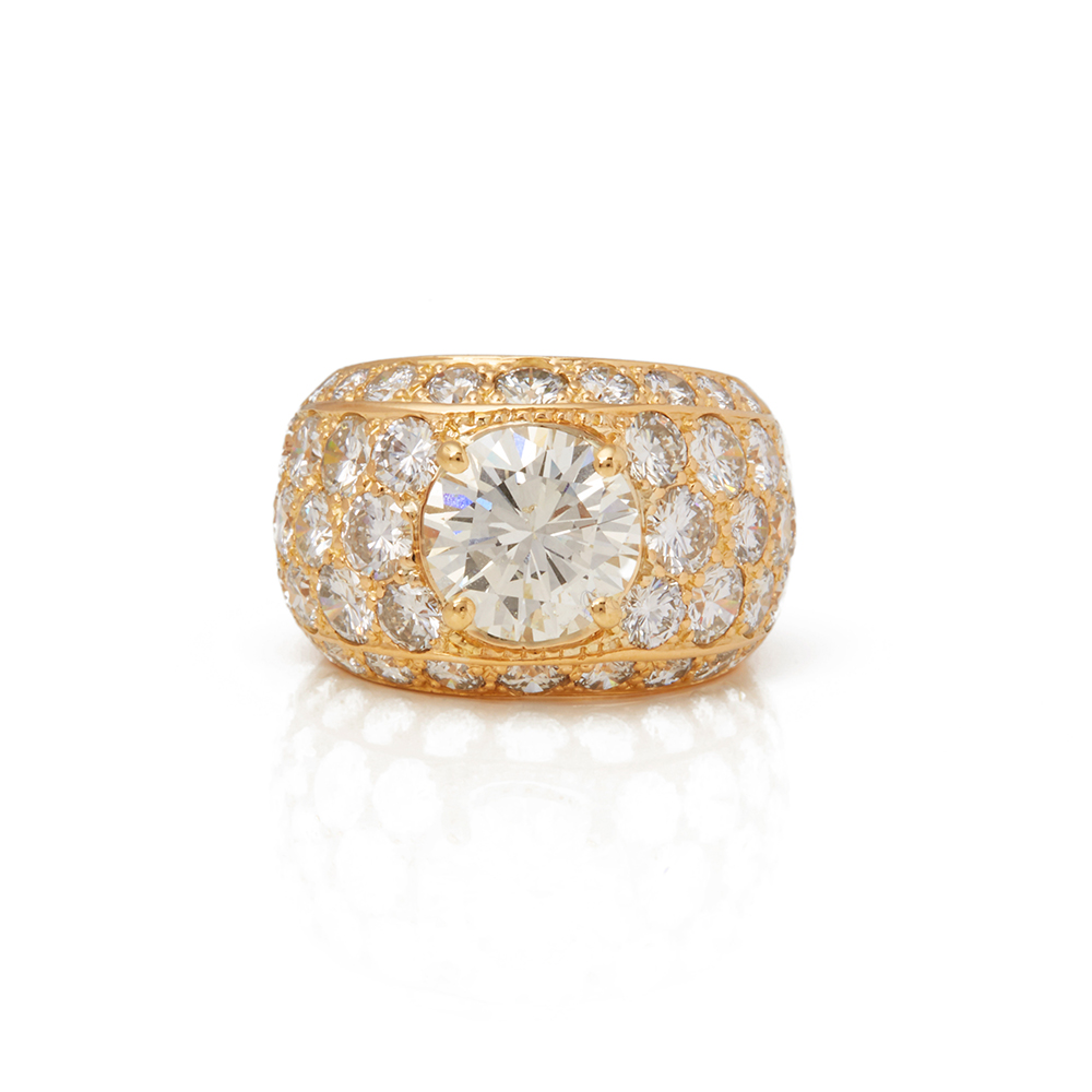 18k Yellow Gold Diamond Boucheron Set Cocktail Ring - Image 10 of 10