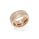 18k Rose Gold Diamond Rotating Variato Ring