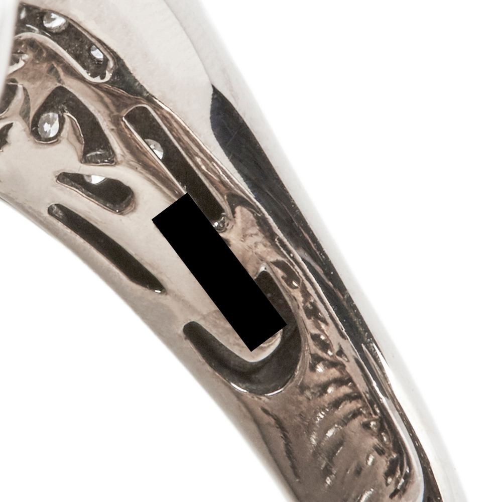 18k White Gold Diamond Contrario Cocktail Ring - Image 4 of 10