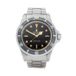 1965 Rolex Submariner Non date Gilt Gloss Meters First Stainless Steel - 5513