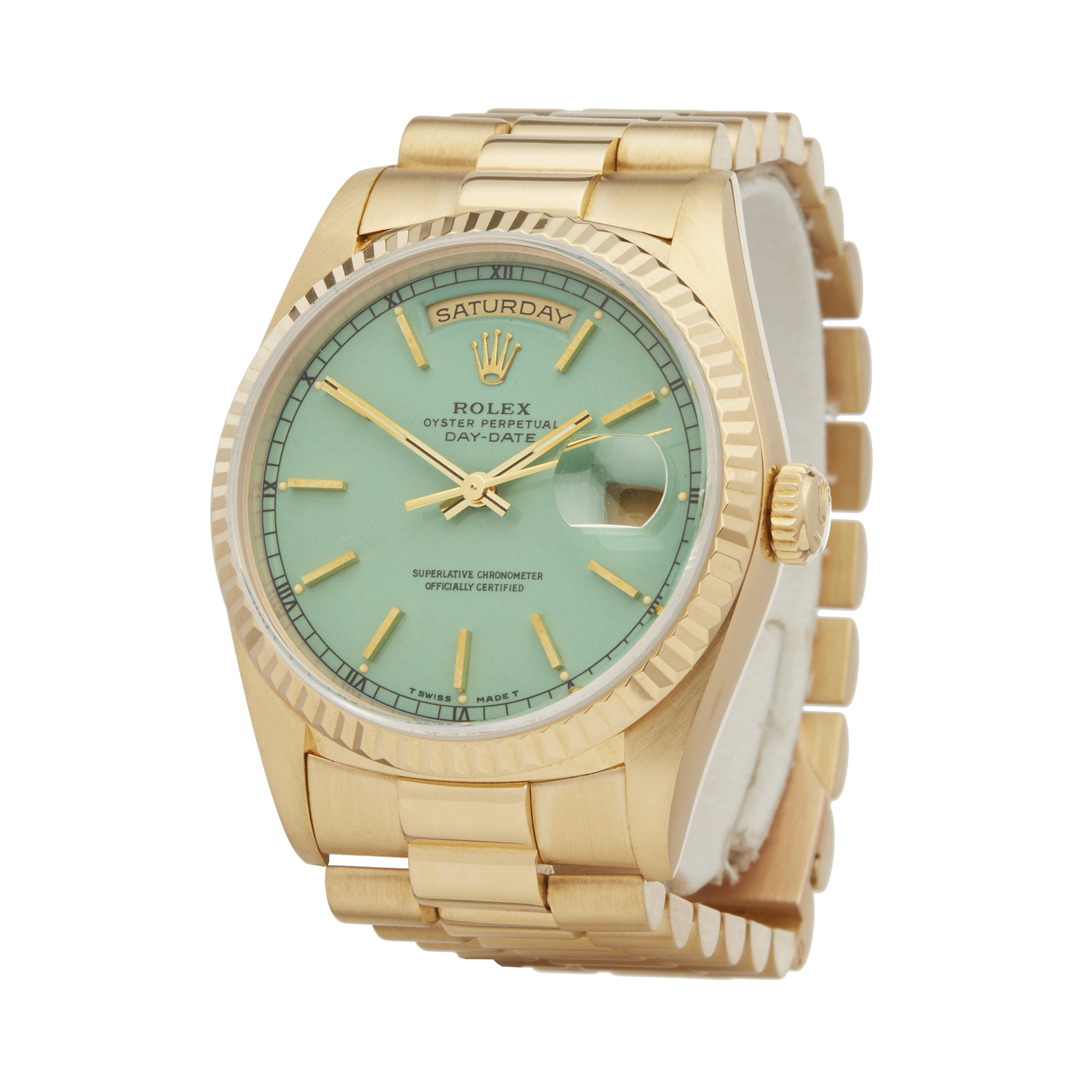 1995 Rolex Day-Date 36 Stella Dial 18k Yellow Gold - 18238