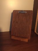 A5 wood clipboard & stand x 7