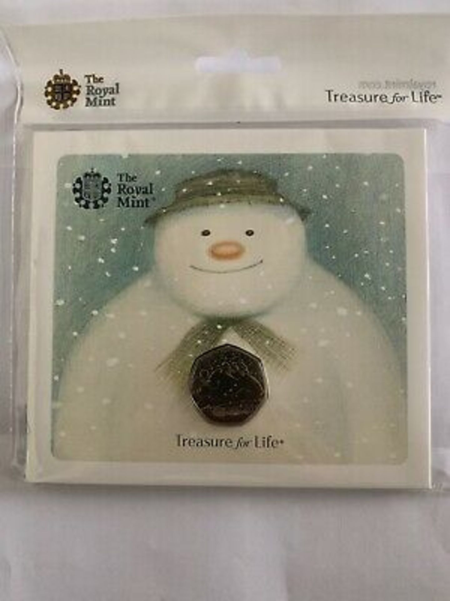 Royal Mint Snowman 50p BUNC pack