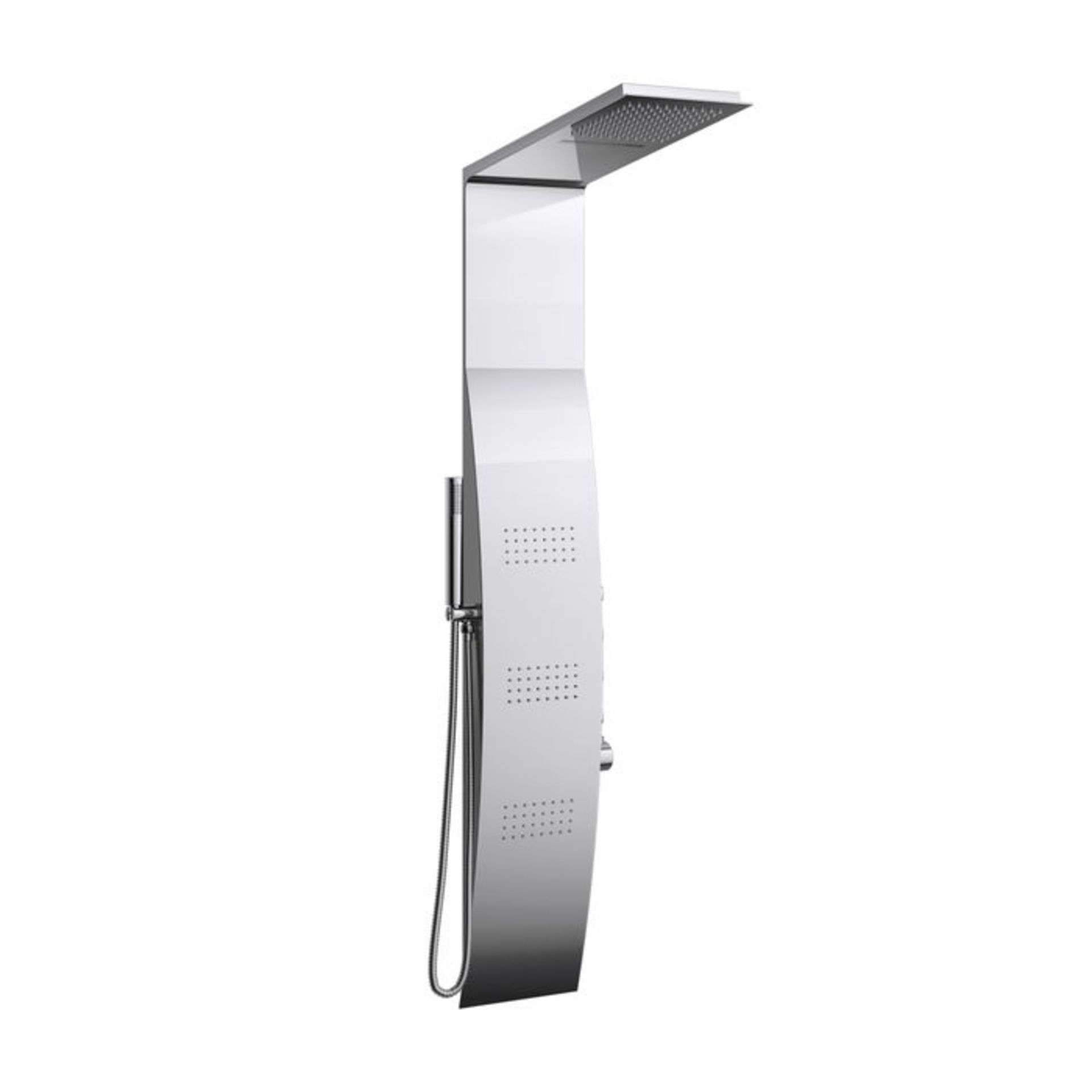 (RK15) Mirrored Shower Panel Tower & Luxury Body Jets. RRP £459.99. Built-in body jets provide... - Image 5 of 5