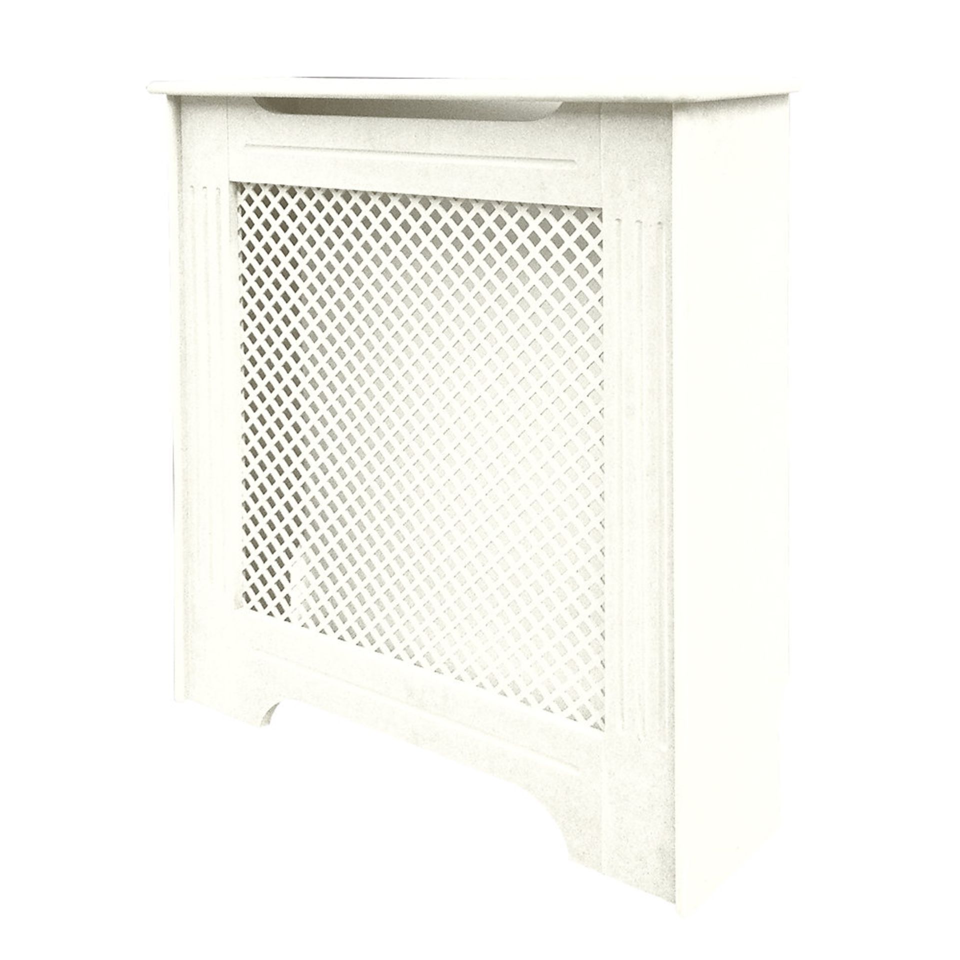 (PP197) 820 X 210 X 868MM VICTORIAN RADIATOR CABINET WHITE. RRP £114.99. White finish. Provides a