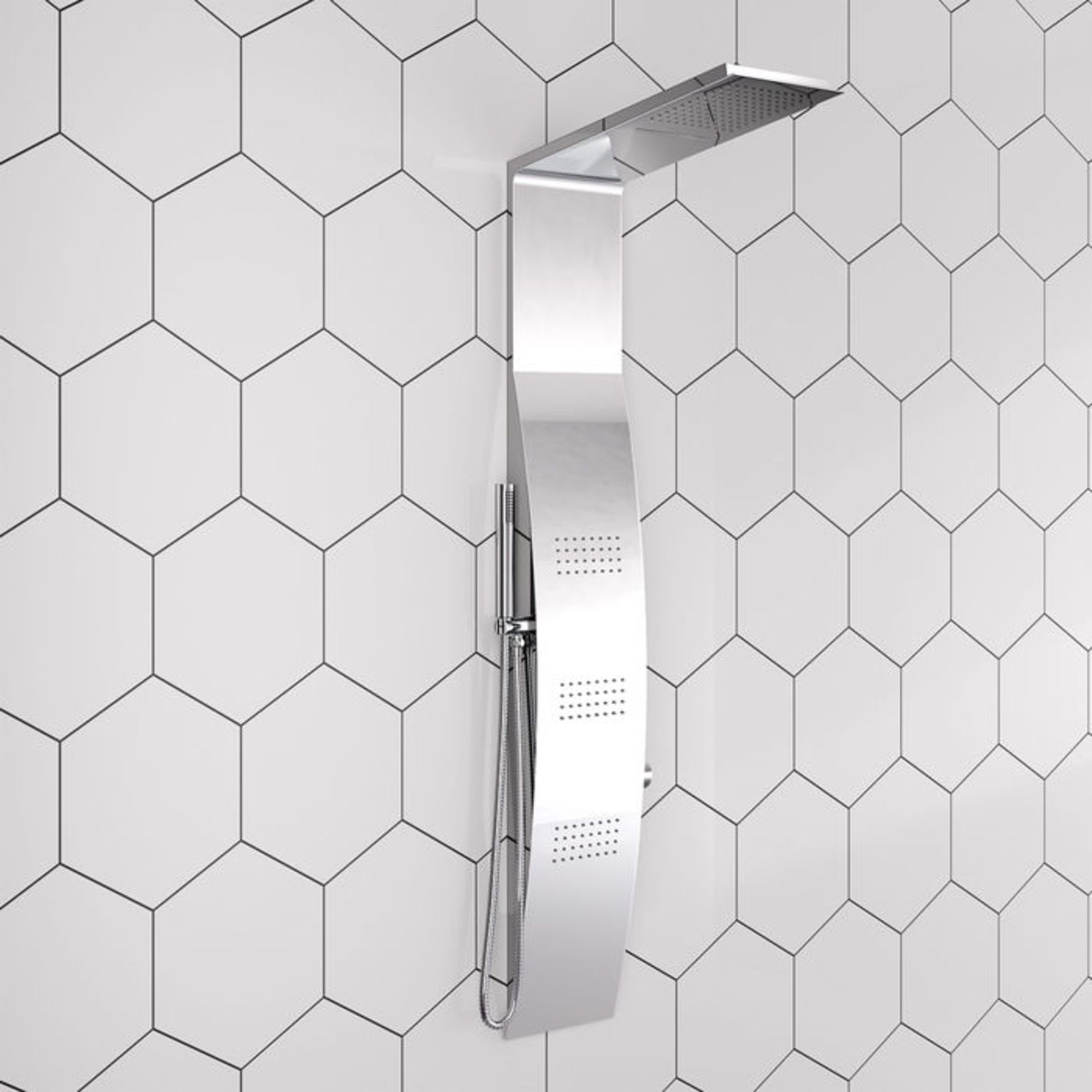 (RK15) Mirrored Shower Panel Tower & Luxury Body Jets. RRP £459.99. Built-in body jets provide... - Image 3 of 5