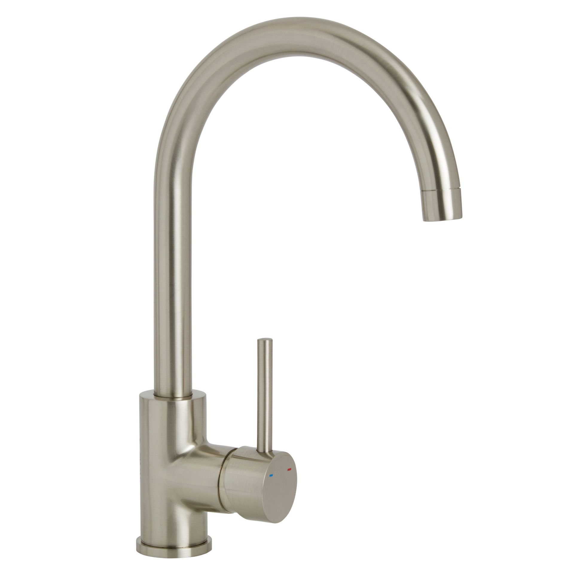 (RK1012) Katiki Nickel effect Kitchen Pin side lever Mixer tap. This chrome finish pin side lev...