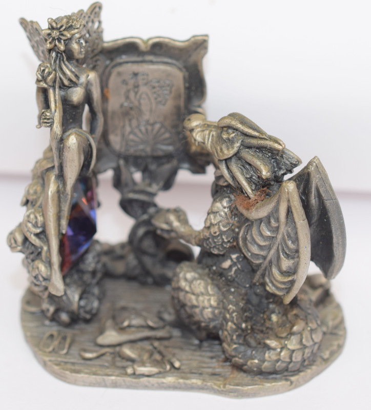 Pewter Dragon 'The Artist' Figurine - Image 3 of 4