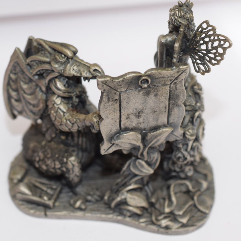 Pewter Dragon 'The Artist' Figurine - Image 4 of 4