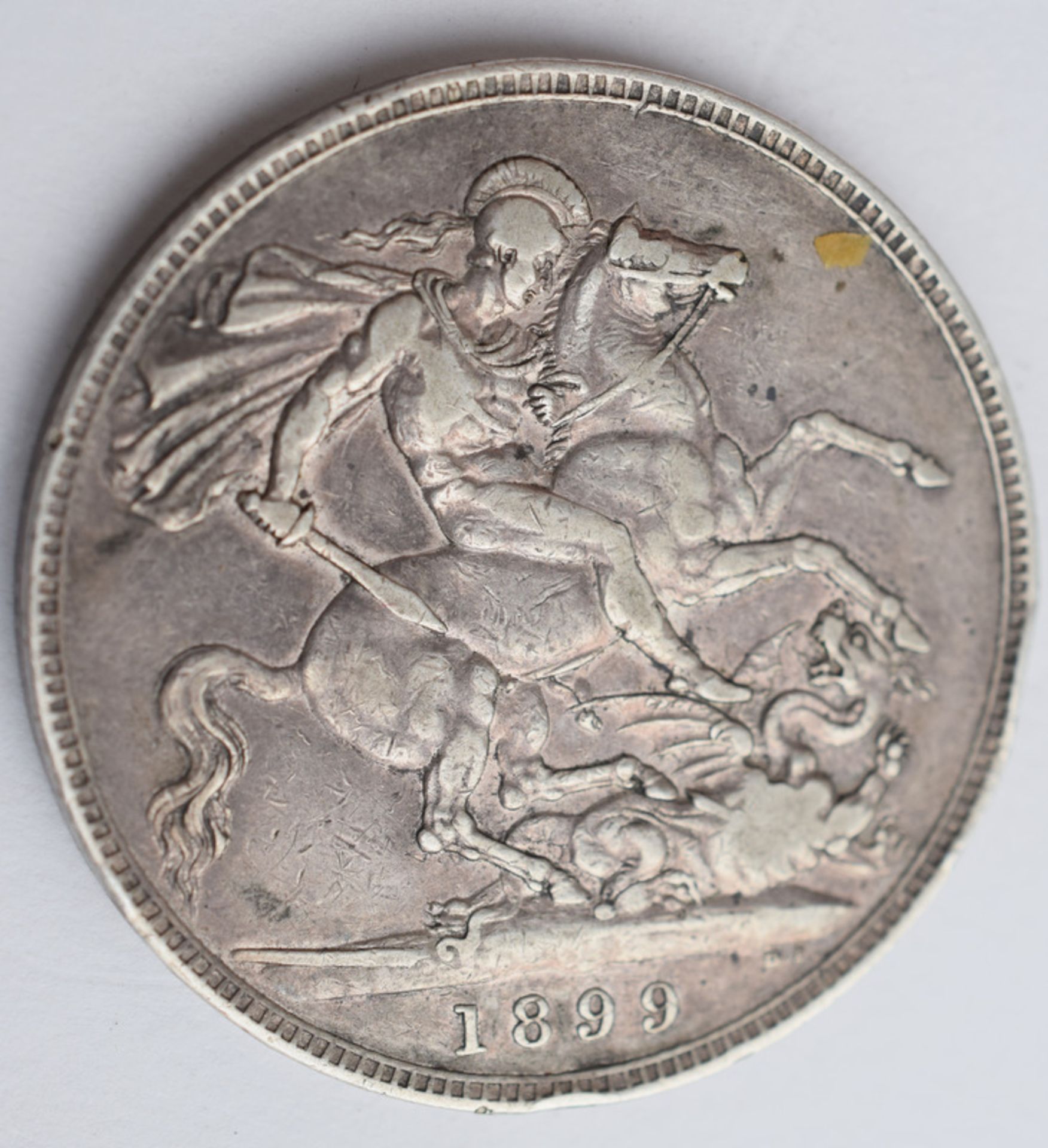 1899 Victorian Veiled Silver Crown - Image 2 of 2